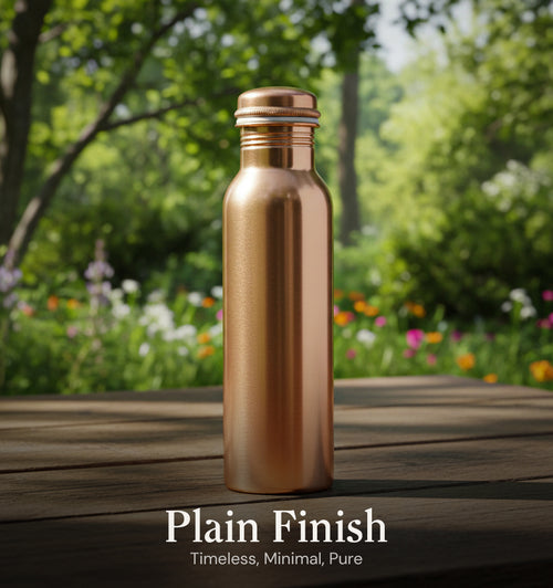 Special Edition Plain Copper Water Bottle | Smooth Matte Finish for Pure Hydration [ Preorder ]